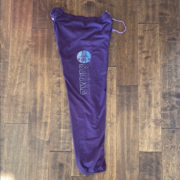 Gypsy 05 Purple Track Pants with Elastic Cuffs - Picture 3 of 4